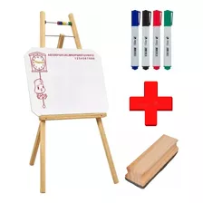 Lousa Quadro Branco Infantil C/ Cavalete +apagador + Canetas