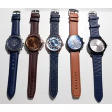 Reloj De Hombre Malla Cuero Ecológico Elegante Xmayor Oferta