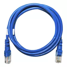 Patch Cord Cat5e 100% Cobre De 2m Color Azul Marino