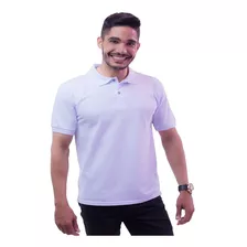 Camisa Polo Masculina Camiseta 100% Algodão Conforto