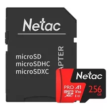 Tarjeta De Memoria Netac P500 Con Adaptador Sd 256gb