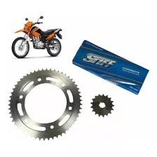 Kit Relação Transmissão Honda Nxr 125 Bros Es/ks Todas