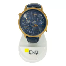 Reloj Q&q Cuero Varón Qz22j156y