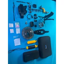 Câmera Gopro Hero9 + Dome + 3 Bateria + Cartão 64g + Kit