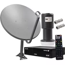 Kit Antena Parabólica + Receptor Digital + Lnbf + Conector