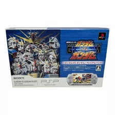 Psp Portable 3000 Slim & Lite Edição Gundam Vs Gundam Premium Pack Sony Playstation Prata