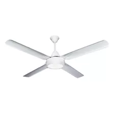 Ventilador De Techo Blanco - Palas Metal C/ Plafon Led 18w