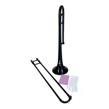 Trombón Plástico Color Negro Marca Aileen Tb230p