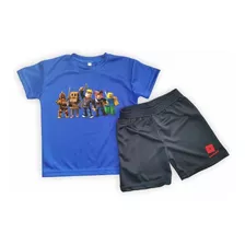 Conjunto Dryfit Niños/as Robloxs Remera + Short 