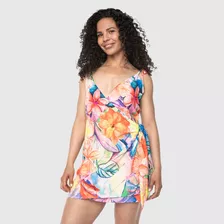 Vestido Corto Floral Beach