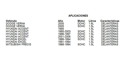 Balatas Delanteras Scoupe 1991 Fritec 1.5l Para Hyundai Foto 3