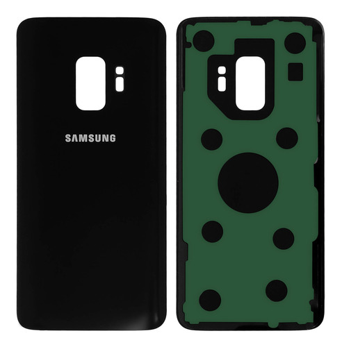 Tapa Trasera Repuesto Vidrio Para Samsung Galaxy S9 Negro