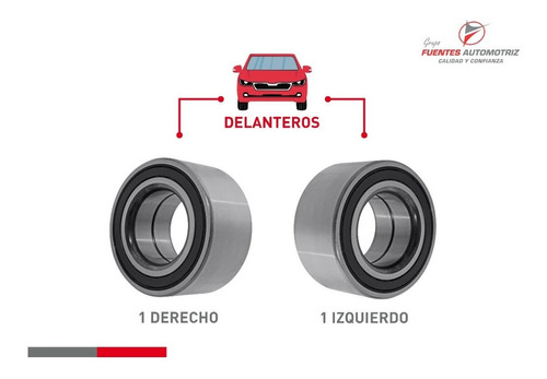 Kit 2 Balero Doble Delantero Fiat Mobi 2016 2017 2018 2019 Foto 2