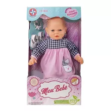 Boneca Meu Bebê Vestido Xadrez - Estrela