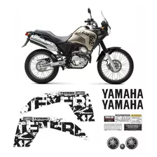 Kit Completo Adesivo Yamaha Tenere 250 2013 Areia Tnr005 Cor Preta E Branca