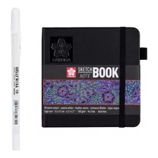 Kit Zentangle Sakura Workbook Negro + Gelly Roll Souffle Gel