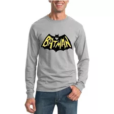 Batman Dc Comics Playera Manga Larga 100% Original