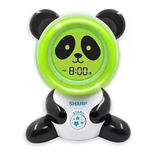 Reloj Despertador Digital De Niños Sharp Verde/negro/blanco