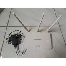  Roteador Wifi Multilaser Com Três Antenas.