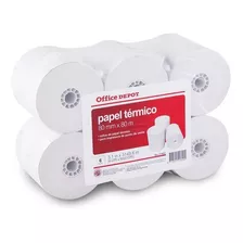 Pack 24 Rollo Papel Termico 80x80 Metros Office Depot