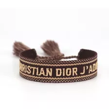 Pulseira Dior Tecido Marrom