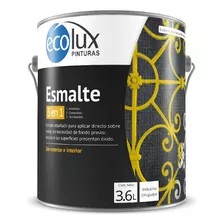 Esmalte Convertidor De Óxido 3 En 1 Ecolux 3.6 Lts Grafito