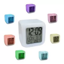 Reloj Despertador Personalizado 3 Imágenes/cambia De Color