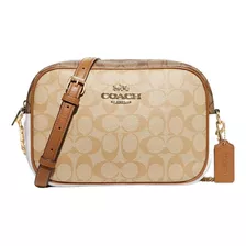 Bolsa Bandolera Coach Autentica Jamie Camera Bag Canvas Gold Acabado De Los Herrajes Dorado Color Dorado Claro Color De La Correa De Hombro Marrón Claro Diseño De La Tela Monograma