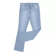 Calça Jeans Feminina Delavê Com Elastano Cintura Alta Tassa 