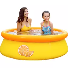 Piscina Inflável Laranja 3d - 570l