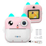 Câmera Infantil Instantâneal Tela Digital Hd Divertida Jogos Rosa