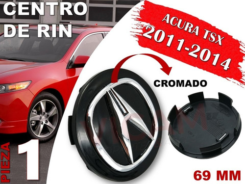 Centro De Rin Acura Tsx 2011-2014 69 Mm (negro) Foto 2