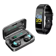 Bluetooth Smartband Banda De Fitness Audífonos Inalámbricos 