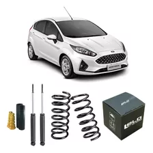 Par Amortecedor Reforçado+ Kit+ Mola Traseira Gnv New Fiesta