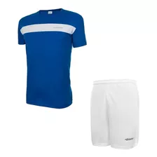 Camiseta Short Hombre Tenis Padel Bolsillos Combo Kadur