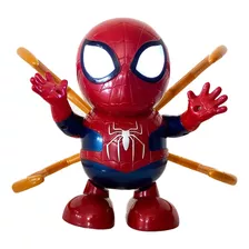 Robô Aranha Brinquedo Infantil Homem Vingadores Dançarino Cor Vermelho Personagem Homem Aranha Aranha De Ferro