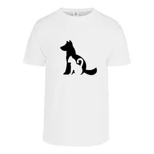 Polera Perro Gato Dog Love Cat