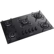 Cooktop Itatiaia Essencial 5 Bocas Mesa Vidro Preto Bivolt