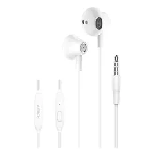 Auricular Stereo Aitech 120 Cm Musica Earphone Manos Libres Color Blanco