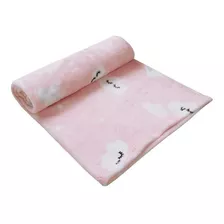 Cobertor Infantil Antialérgico Bebê Manta Menino Menina Cor Rosa