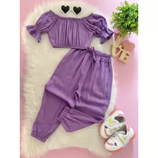 Conjunto Infantil Menina Blogueira Lançamento Verão