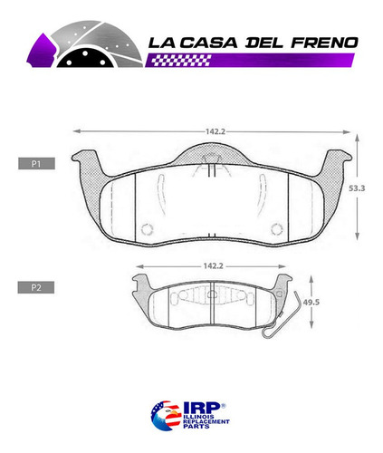 Pastilla De Freno Trasera Jeep Commander 3.7 2015 Foto 4