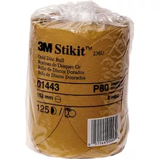 3m Stikit Gold Disc Roll 01443 6 In P80a 125 Discos Por 