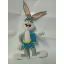 Pernalonga Pelúcia Looney Tunes 33 Cm Com Toalha De Banho 