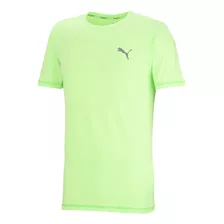 Remera Puma Hombre Run Favorite Heathers Manga Corta Verde L