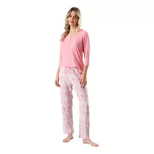 Pijama Mujer Señora Algodón Media Temporada