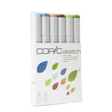 Copic Sketch Markers Lote De 6 Plumon Marcardor Arte Desde