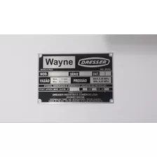 Placa De Identificação Para Bomba Wayne 3g