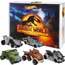 Jurassic World Hot Wheels Pack C/ 5 Mattel