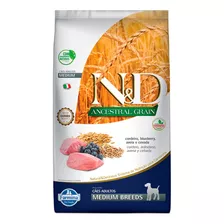 N&d Ancestral Para Cães Adultos Médio Sabor Cordeiro 10,1kg